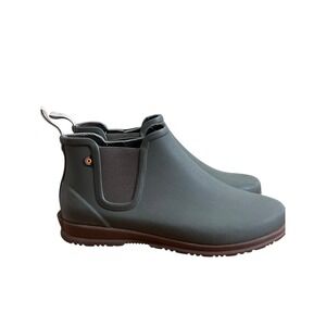 Bogs Sweet Pea Rain Boots Sage Green Size 10 Waterproof 72198-306 Outdoor Garden